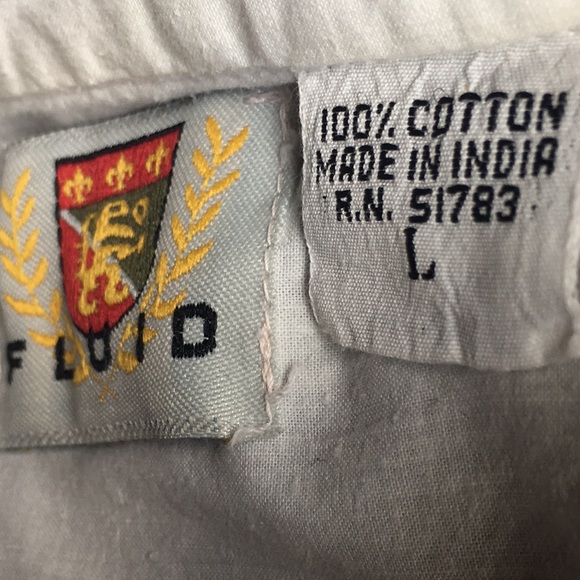 Men’s FLUID White Cotton Button Down - Picture 12 of 16